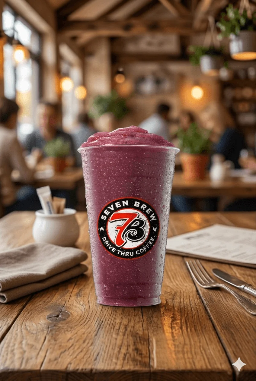 Tuxedo Blue Pom Smoothie
